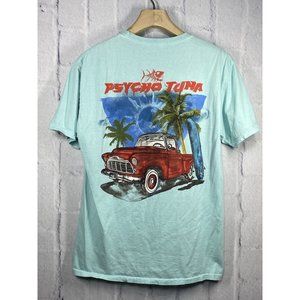 Psycho Tuna Paradise Green‎ T-shirt Size M Classic Truck & Surfboard Longboard